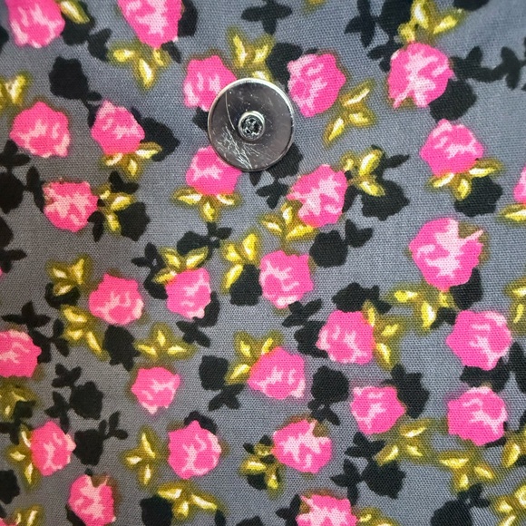 Vera Bradley Quilted Gray Velour/Velvet Drawstring Backpack Bag - Picture 7 of 13